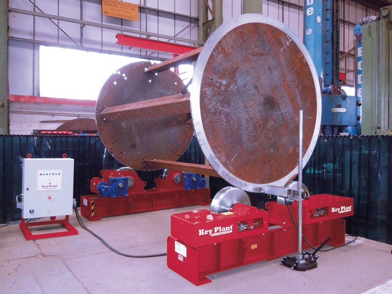 A 200 tonne anti drift rotator welding system