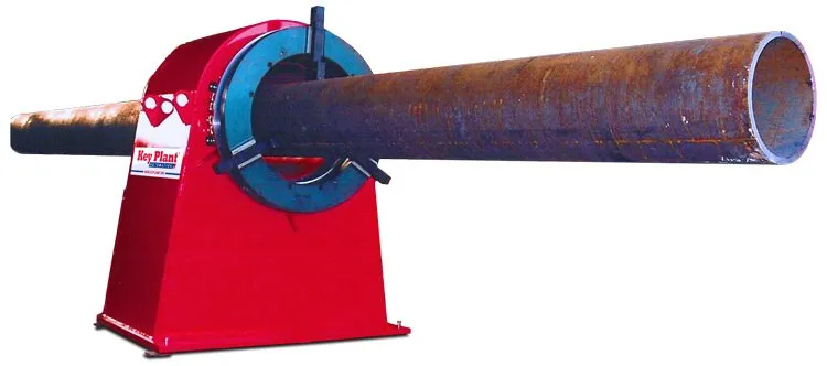 A Key Plant Automation Hollow Bore Headstock with Pipe running through the centre
