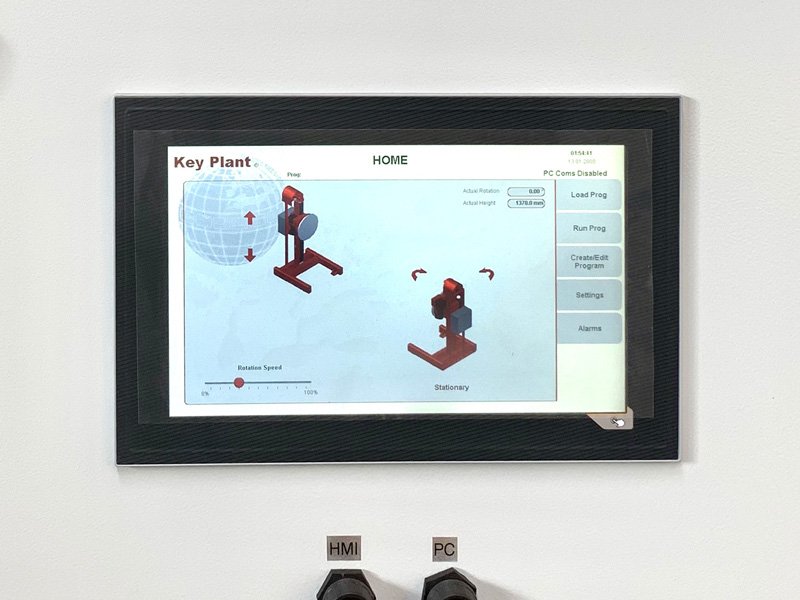 key-plant-automation-man-o-matic-plc PLC Display on Port-A-Lift control box