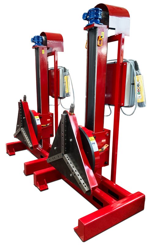 A row of Key Plant Automation Port A Lift elevating headstocks