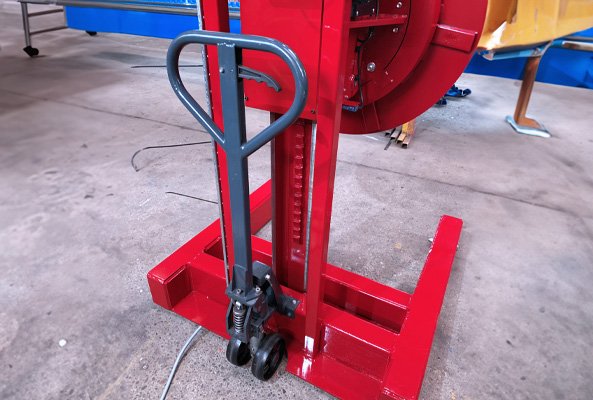 A pallet jack option for the Port-A-lift