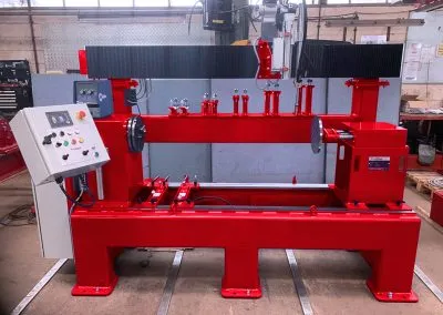 A lathe welding system